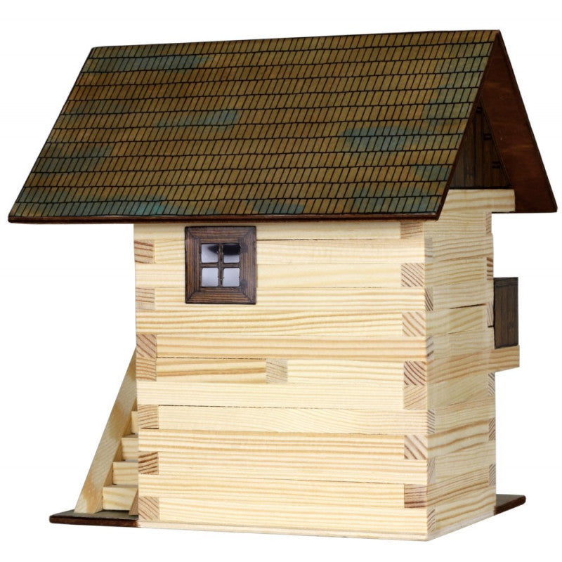 Set constructie arhitectura Granar, 126 piese din lemn, Walachia